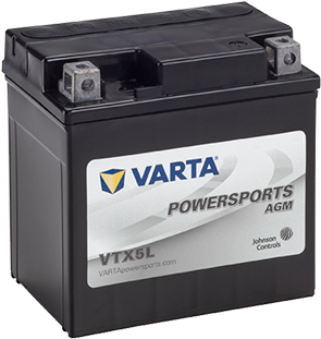 Battery Details - Varta - Powersports 12v Battery (left Minus Terminal) (500x320), Png Download