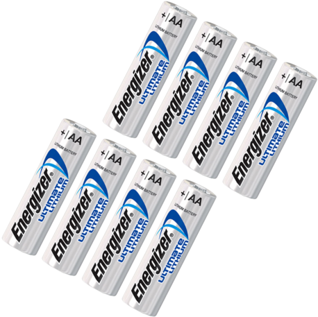 Energizer Ultimate Lithium Aa 8-pack - Battery Energizer Ultimate Aa 2/fp (480x480), Png Download