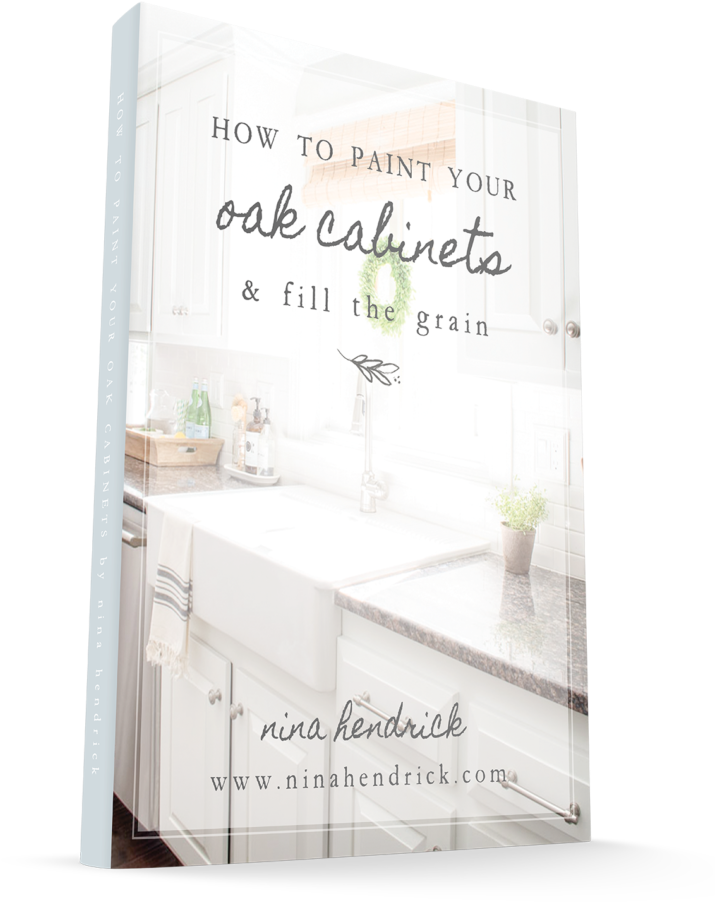 How To Paint Oak Cabinets And Fill The Grain Ebook - Paint (758x1024), Png Download