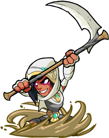 Never Miss A Moment - Mirage Brawlhalla Transparent (420x521), Png Download