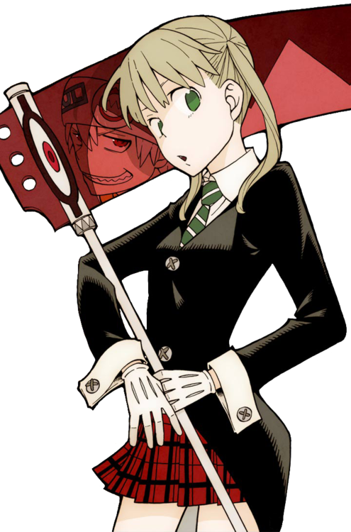 Soul Eater- Soul As A Scythe And Maka - Maka Soul Eater Art (495x750), Png Download
