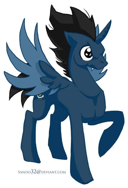 Sanoo32, Blue, Dragon Ball Z, Ponified, Pony, Safe, - My Little Pony Vegeta (600x642), Png Download