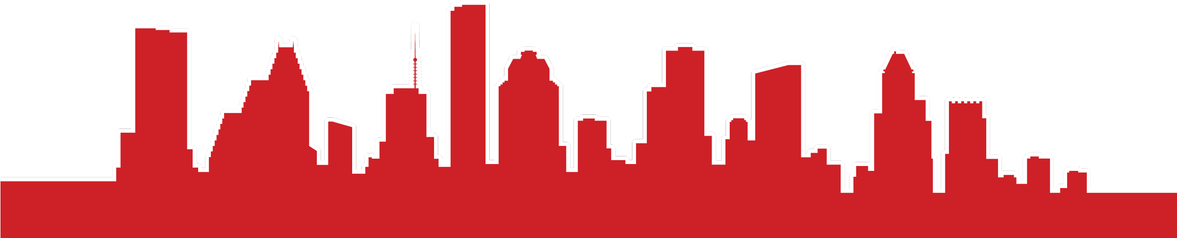 Houston City Towns Tattoo (2400x516), Png Download