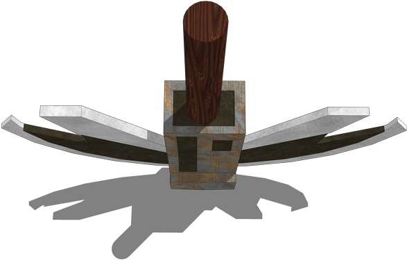Drop-scythe - Scythe (600x538), Png Download