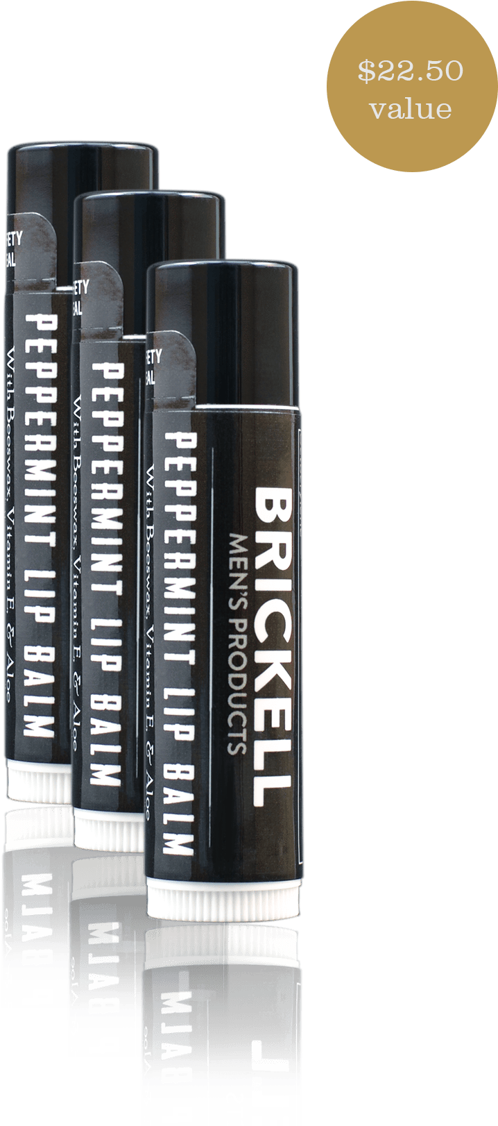 Natural Lip Balm For Men - Brickell Men's No Shine Lip Balm For Men, 0.15 Oz, (1365x2048), Png Download