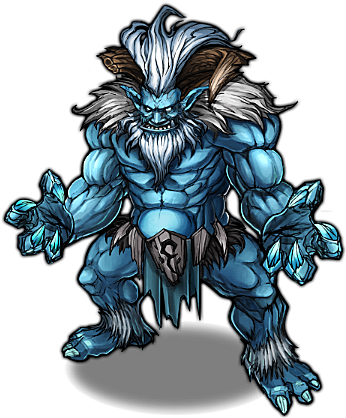 Horned Yeti - Illustration (360x480), Png Download