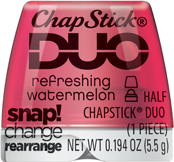Chapstick® Duo - Chapstick Duo Sweet Peach Lip Balm - 0.194 Oz (396x582), Png Download