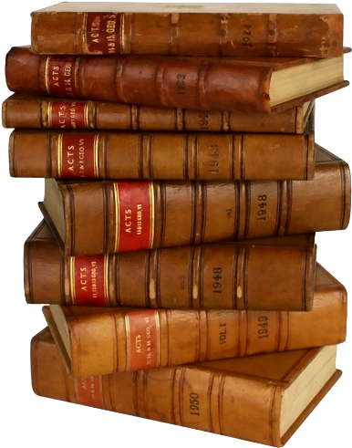 Antique English Law Books Stack - Stack Of Law Books (400x495), Png Download