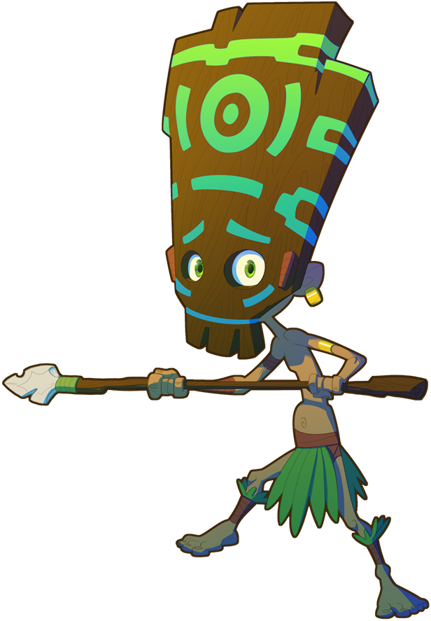 Tiki Boy By Asashi-kami On Clipart Library - Tiki Boy (616x887), Png Download