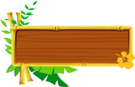 Яндекс - Фотки - Bamboo Border Clipart (500x349), Png Download