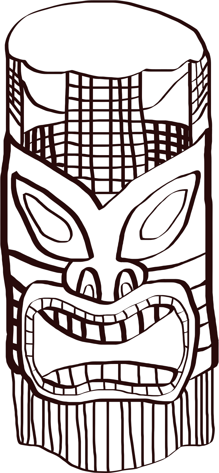 Tiki Clipart Png (278x600), Png Download