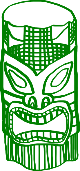 How To Set Use Green Tiki Svg Vector (276x592), Png Download