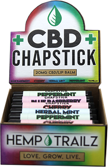 Hemp Trailz Chapstick 20mg (1000x750), Png Download