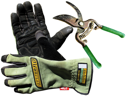Garden, Gloves, Tool, Work - Tool (457x340), Png Download