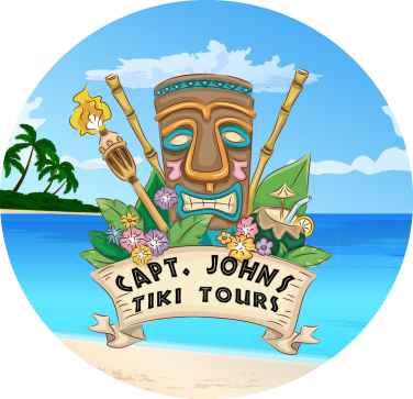 Captain John's Tiki Tours - Capt. John's Tiki Tours (376x363), Png Download
