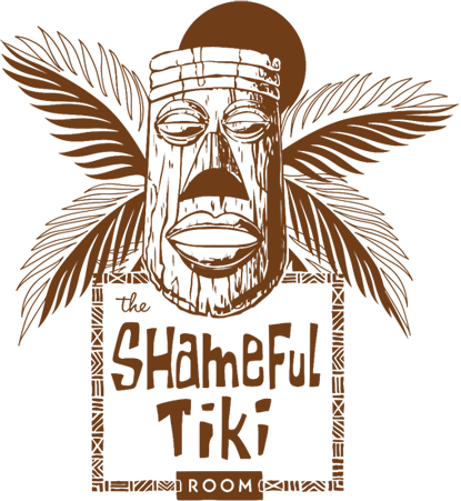 Shameful Offerings - Shameful Tiki Room Logo (415x451), Png Download