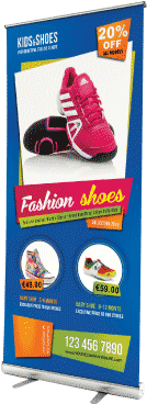 Standard Roll Up - Roll Up Banner Printing Png (400x400), Png Download