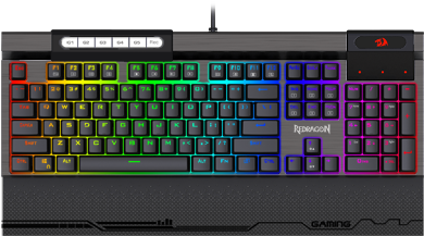 Redragon K563 Surya Rgb Led Backlit Mechanical Gaming - Surya Redragon (450x450), Png Download