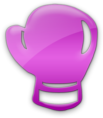 Boxing Gloves Clipart Png - Pink Boxing Glove Clipart (420x420), Png Download