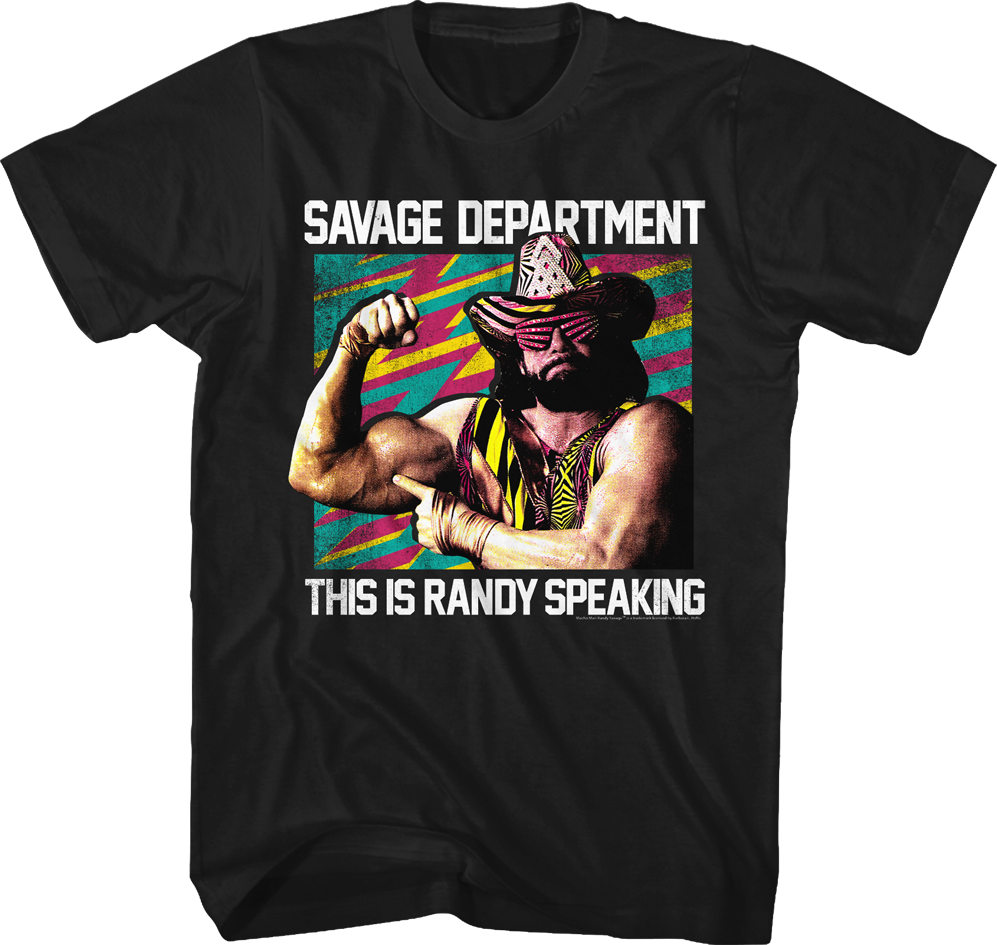 Savage Department Macho Man T-shirt - Misfits Shirt (997x945), Png Download