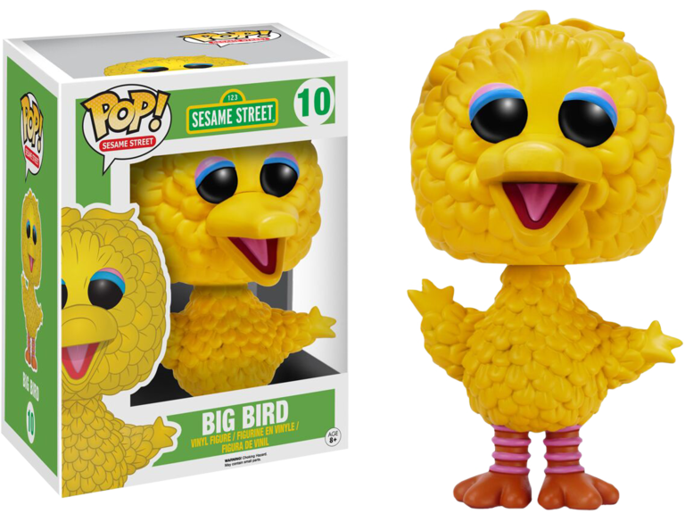 Big Bird 6" Super-sized Pop Vinyl Figure - Big Bird Funko Pop (768x575), Png Download
