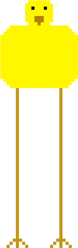 Big Bird - Moon Pixel Png (410x860), Png Download