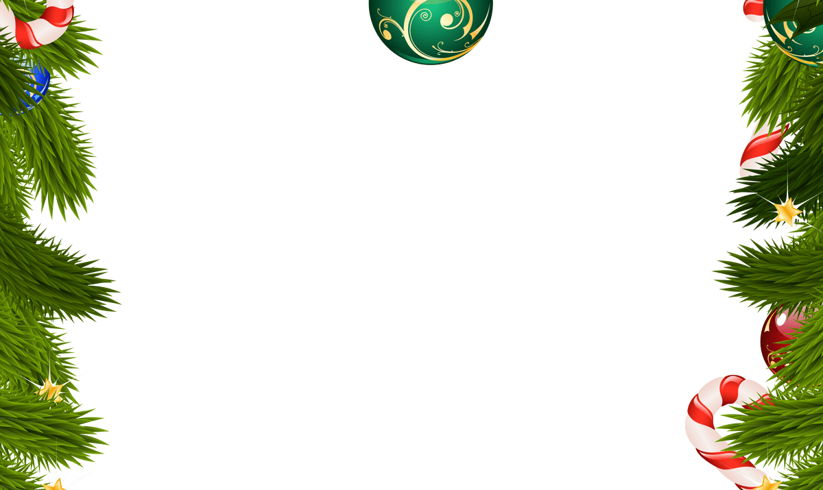 Transparent Christmas Png Frame Border Gallery Yopriceville - Клипарт Новогодние Еловые Рамочки И Бордюры На Прозрачном (1200x715), Png Download