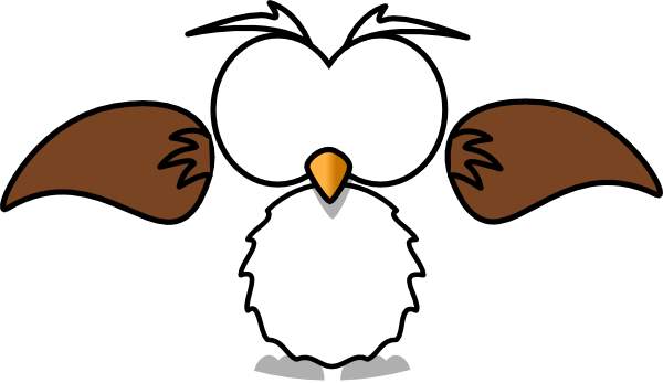 Big Brown Owl Svg Clip Arts 600 X 347 Px (600x347), Png Download