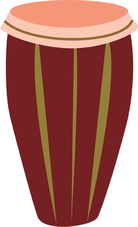 Conga Hand Positions & Sounds - Barrel Drum (279x458), Png Download