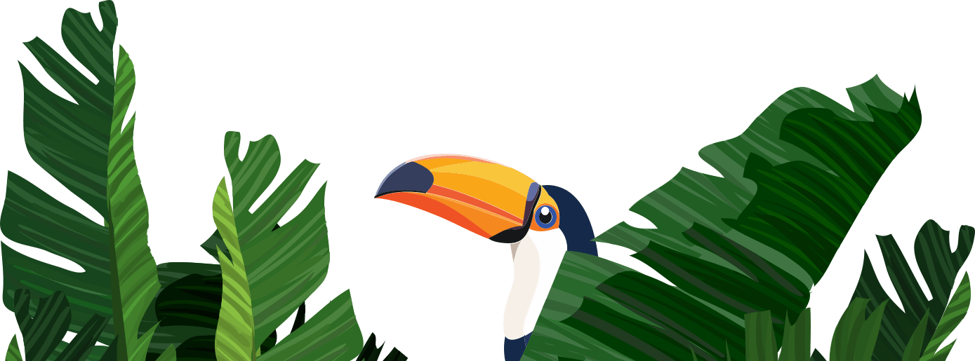 Welcome To The Ecommerce Jungle - Border Design Banana Leaves (1389x515), Png Download