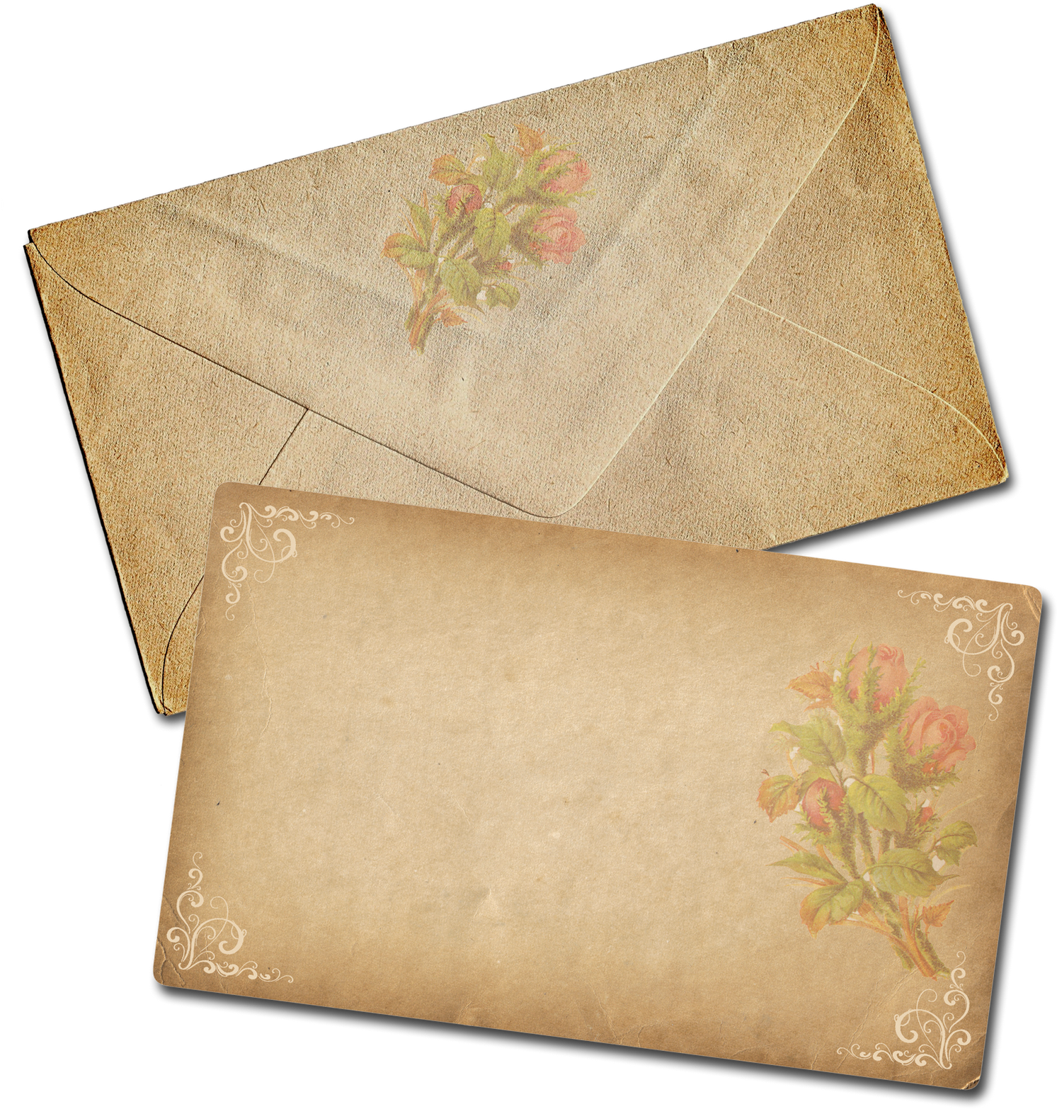 Picture Library Library Scrapbooking Note And Scrapbook - Old Envelope Png (1529x1600), Png Download