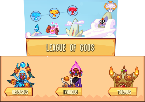 Cartel De League Of Gods 2 - King Of Thieves Gods (615x434), Png Download