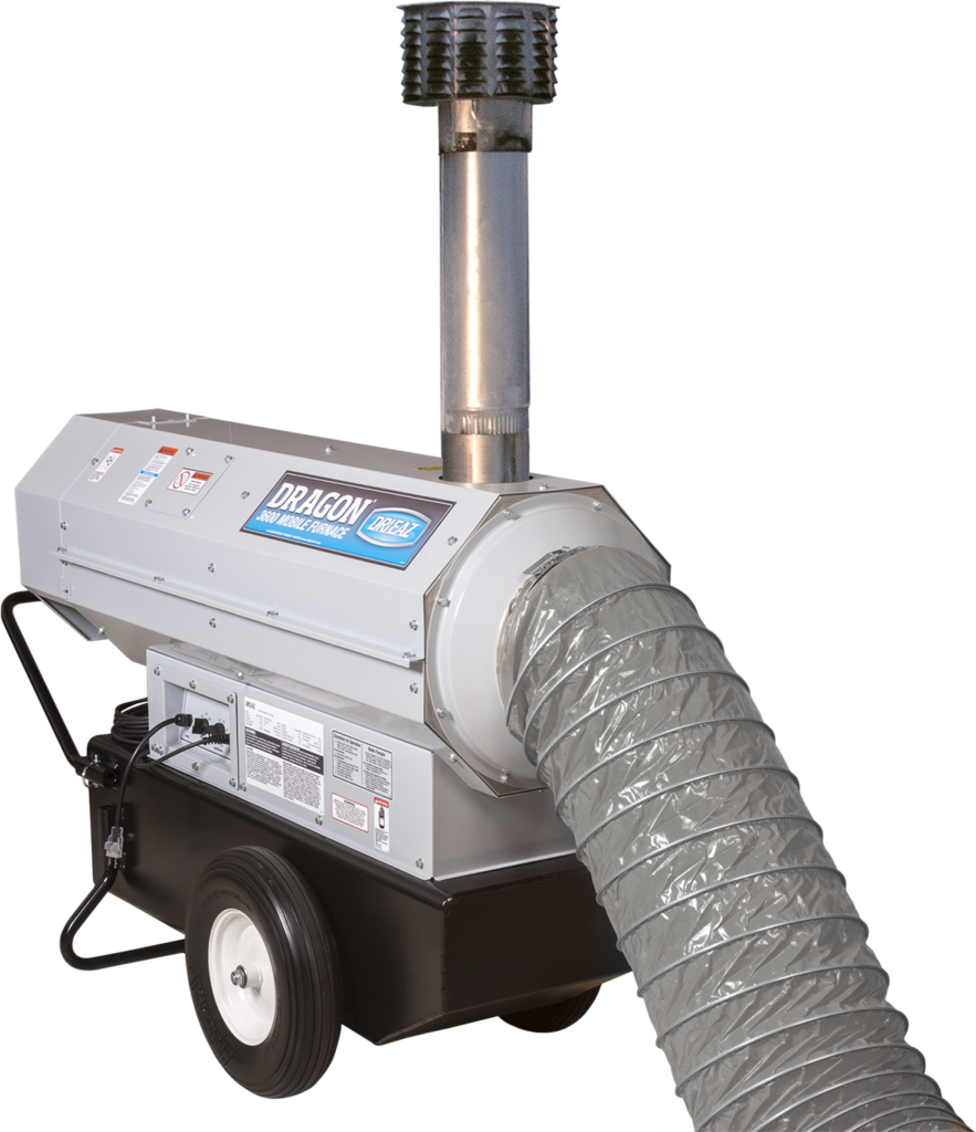 Dri-eaz Dragon 3600 Mobile Furnace - Dri-eaz Dragon 3600 Mobile Furnace F535 (883x1024), Png Download