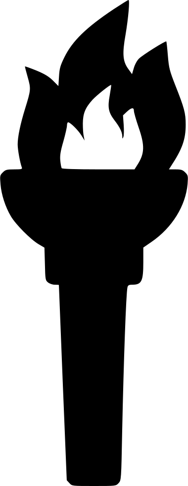Game Fire Flame Olympic Torch Light Comments (380x980), Png Download