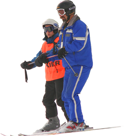 Skier Training Header - Person Skiing Png (401x442), Png Download