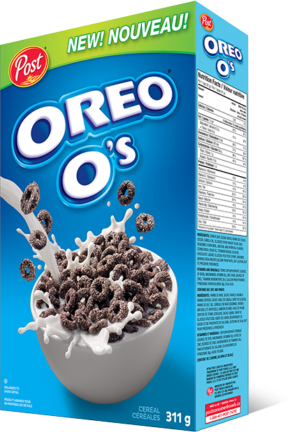 Box Of Oreo O's - Post Oreo O's Canada (418x618), Png Download