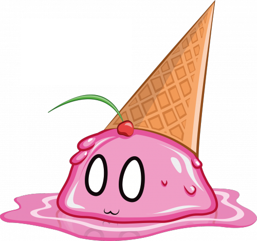 Image Library Download Kawaii Clipart Ice Cream - Png Transparent Ice Cream (500x469), Png Download