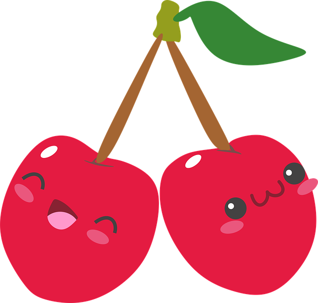 Cherry Kawaii (640x610), Png Download