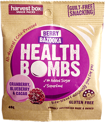 Harvest Box Berry Bazooka Health Bombs - Harvest Box Health Bombs (380x437), Png Download