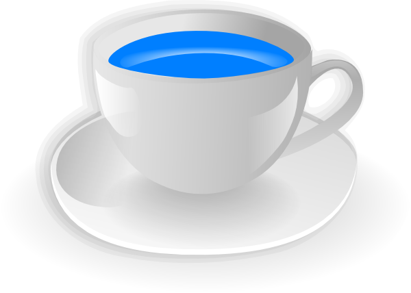 Cup With Water Cartoon (600x428), Png Download