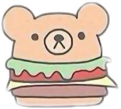 Png Royalty Free Library Drawing Kawaii Food - Cute Hamburger Drawing (484x436), Png Download
