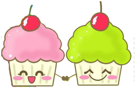 Ornamenti Vari In Png Story By On Photobucket - Cupcakes In Love Cartoon (480x462), Png Download