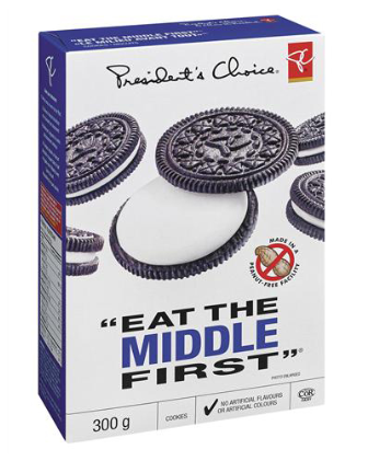 Pc - President's Choice Eat The Middle First (420x420), Png Download