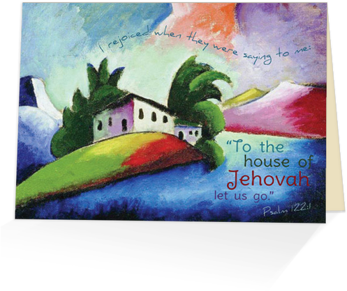 To The House Of Jehovah - Flekmanart Landscape By Ilya Mashkov Accent Tile Mural (500x500), Png Download