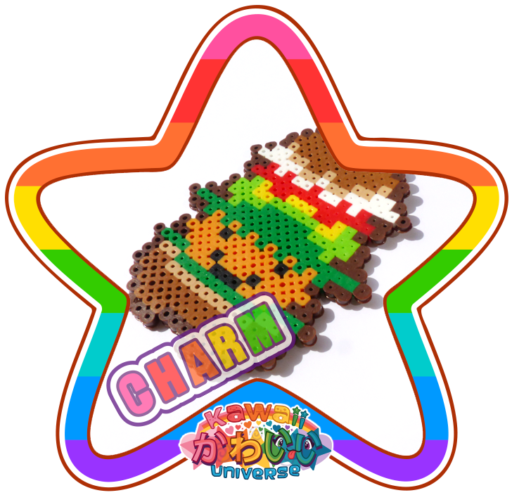 Kawaii Universe Cute Veggie Burger Macro Charm - Cafepress King Duvet Cover (800x800), Png Download