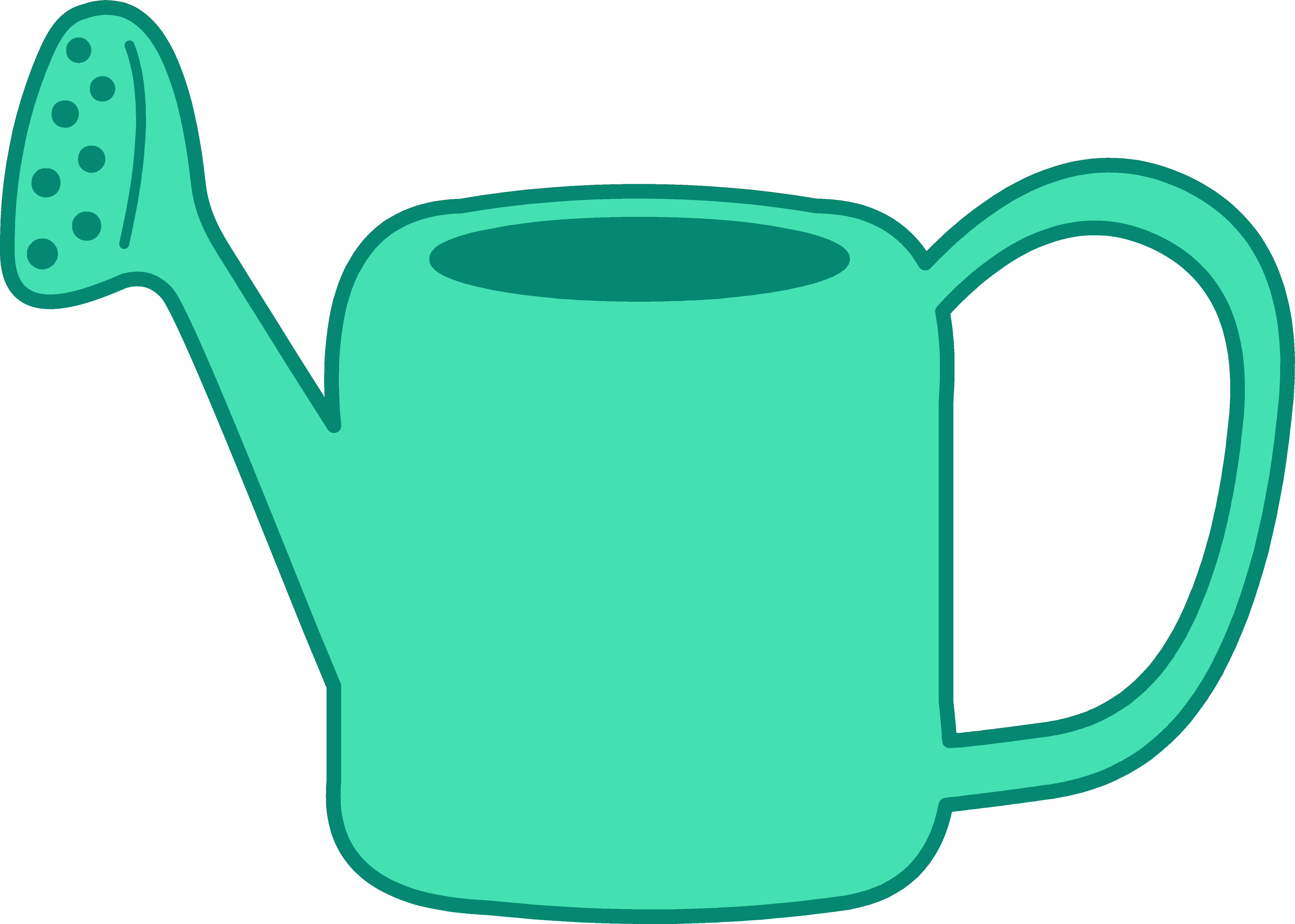 Watering Can Image Cliparts Co - Watering Can Clipart (5473x3907), Png Download
