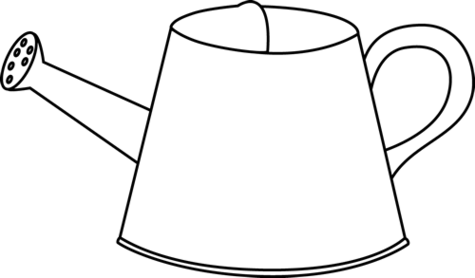 Watering Can Clipart Black And White Clipartfest - Watering Can Clipart Black And White (475x278), Png Download