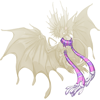 Pink And Purple Flair Scarf Fae F - Flight Rising Fae Necks (350x350), Png Download