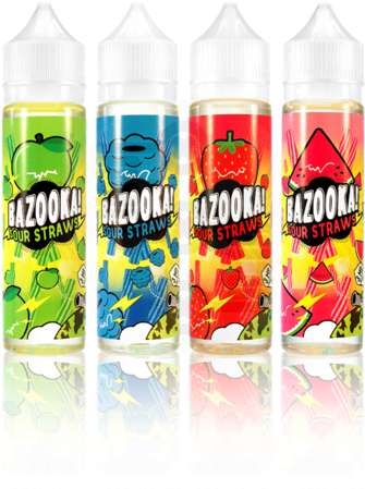 Bazooka Sour Straws - Vape Juice 6 Nic (480x480), Png Download