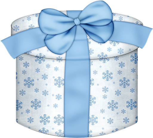 White And Blue Gift Box Png Gallery - Gift Blue Clipart (549x500), Png Download